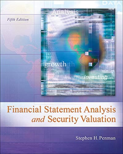 Capa de Financial Statement Analysis and Security Valuation